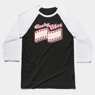 Retro Photographer Vintage Analog Vibes Baseball T-Shirt